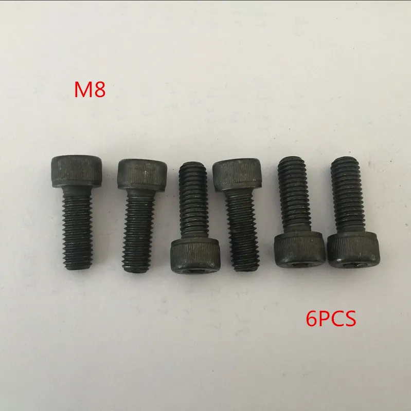 6 cái M8 * 10/12/14/16/18/20/22/25/30/35/40/45/50/55-70 Hexagon socket screws Hex Head Ổ Cắm Cap vít Đen 12.9 Lớp Bu Lông