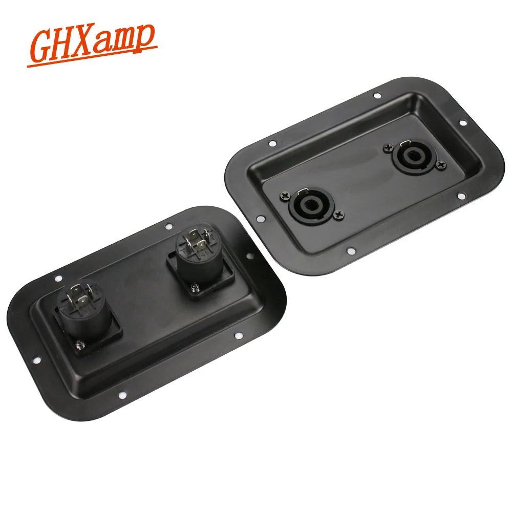 

GHXAMP Speaker Junction Box Terminal Block Mounting Plate For Professional Stage Speaker With Dual 4-core ohm head 2PCS