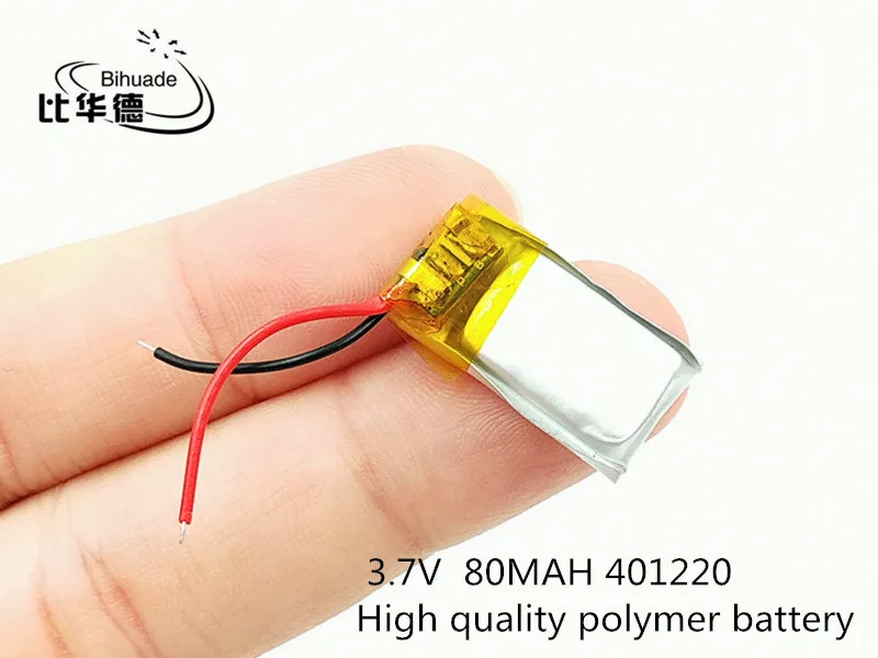 3.7V 80mah lithium polymer battery 041220 401220 041120 MP3 MP4 MP5 Bluetooth headset