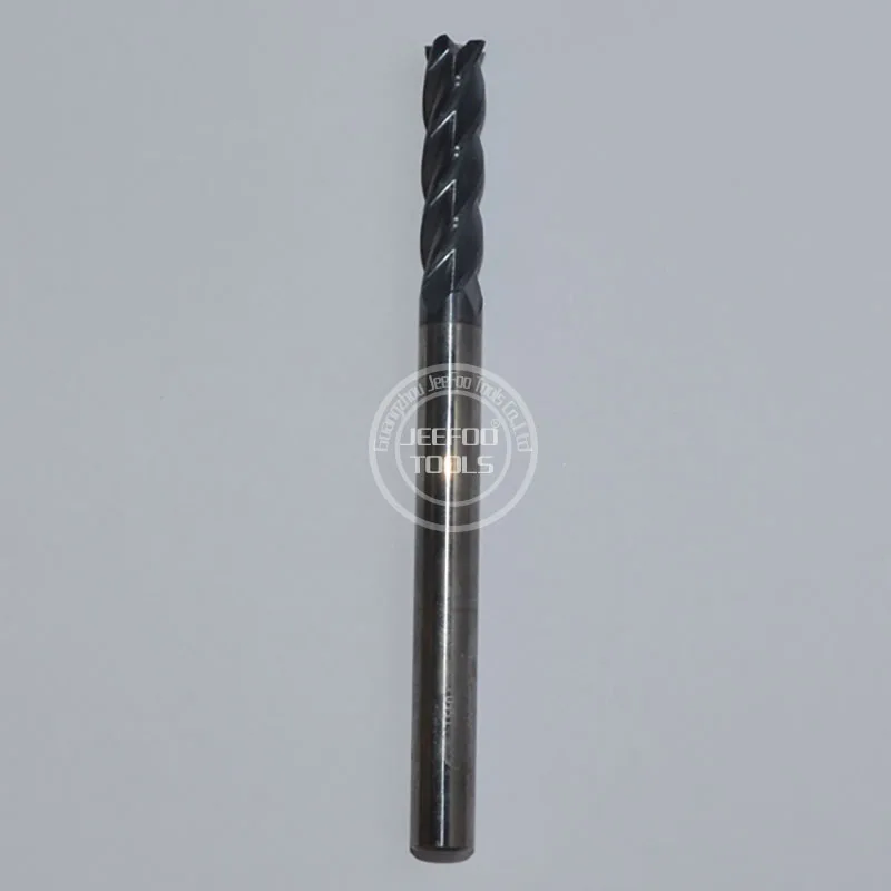 MA-4F-8*8*100L double-edged four-blade tungsten steel milling cutter