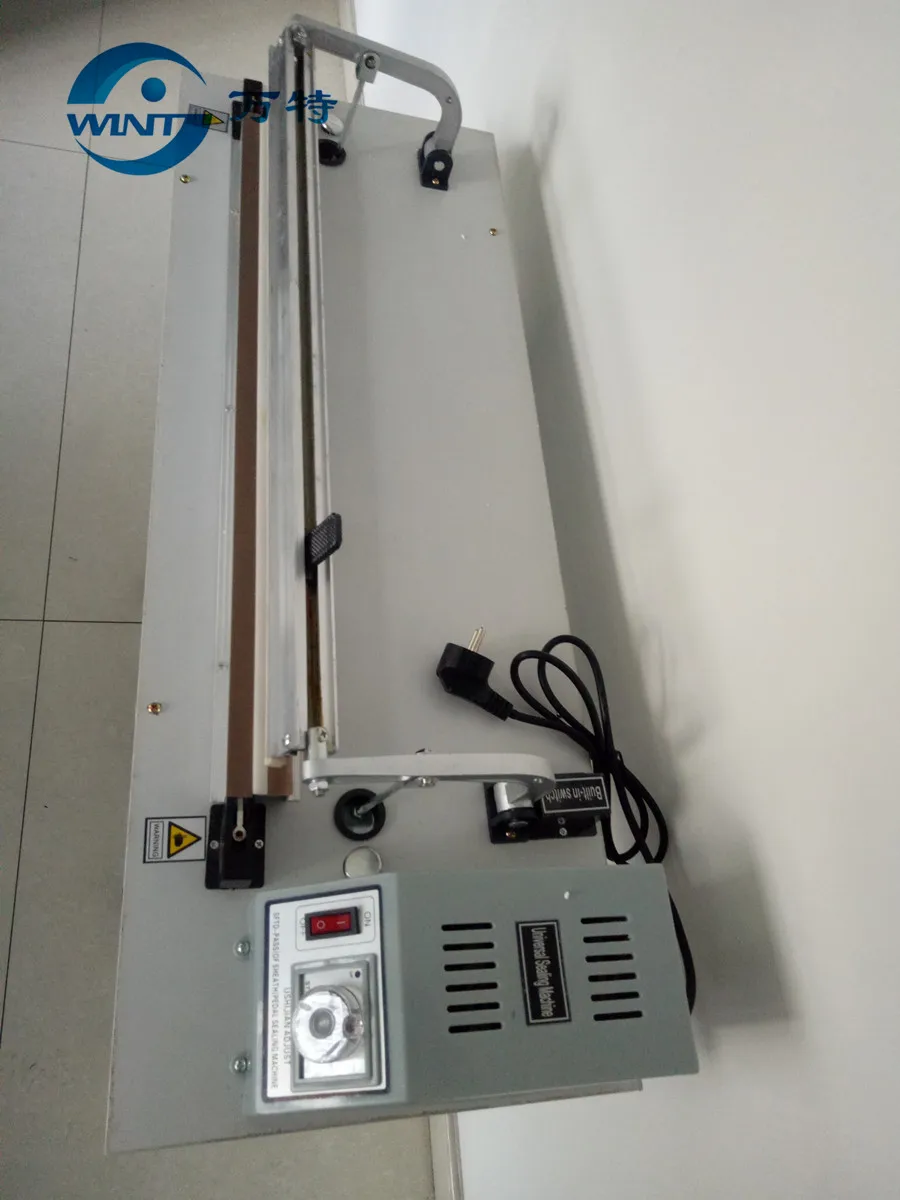 800MM Impulse Sealer With Cutter Foot Sealing Machine Pedal Impulse Electrical Sealing Machine Aluminum Bags Sealer Tools