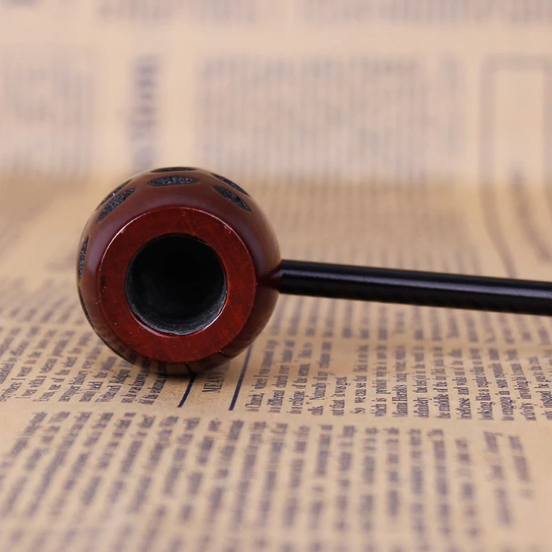 Carving Mini Red Sandalwood Pipes Smoking Portable Smoking Pipe Herb Tobacco Pipe Narguile Grinder Smoke Cigarette Holder