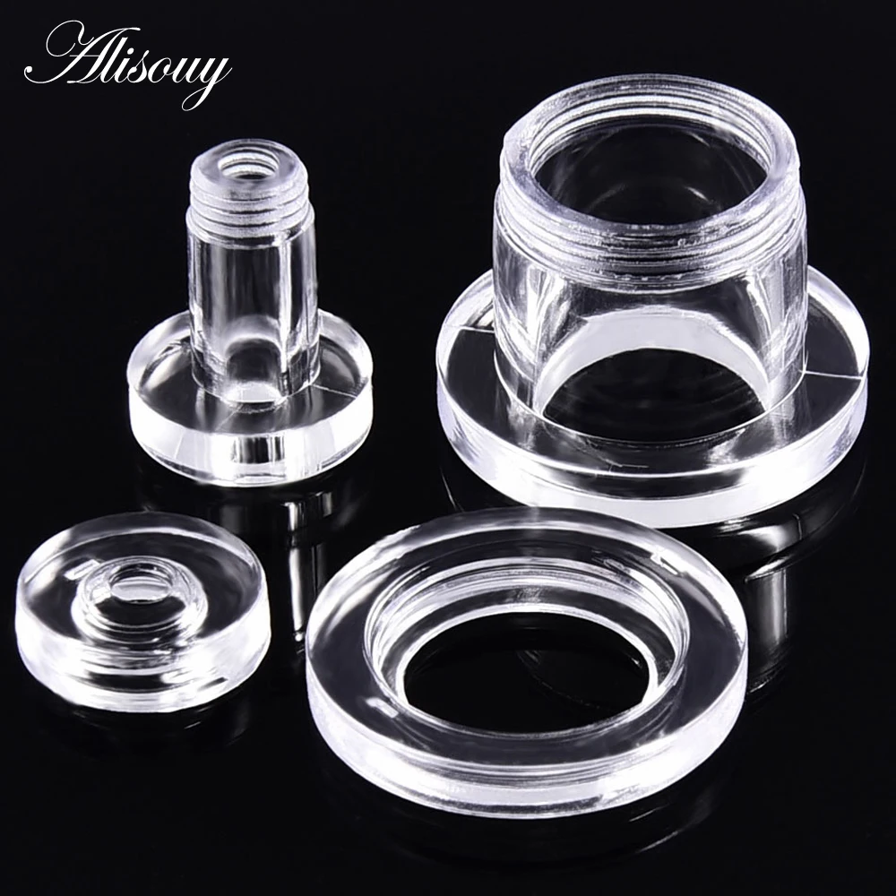 Alisouy New 2 pieces 2-24mm Clear Acrylic Ear Plugs And Tunnels Ear Gauges Piercing Expander fashion body jewelry for women men