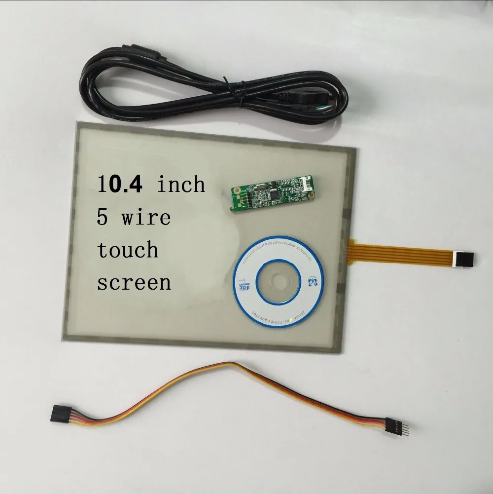 

10.4 inch touch screen 5 wire resistance touch screen industrial control panel And the USB controller suite 234*178