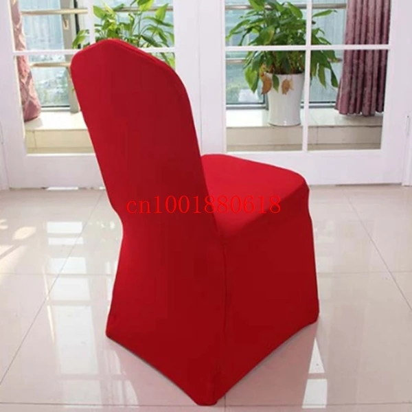 Free Shipping Colorful Brief stylechair cover thicken elasticity chair cover for wedding banquet hotel,100pcs/lot