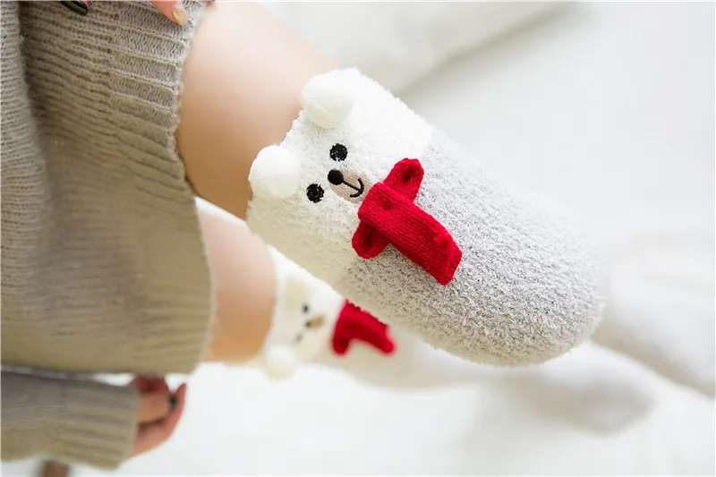 Calcetines hasta la rodilla de modelado de animales japoneses Mori para niña, medias de compresión lindas a rayas, calcetín cálido Kawaii,