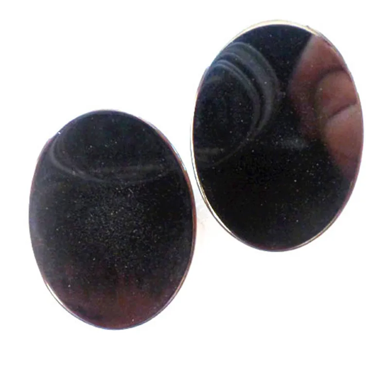 

(2 pieces/lot) Wholesale Natural Hematite Oval CAB CABOCHON 40x30mm Free Shipping Fashion Jewelry Z4730