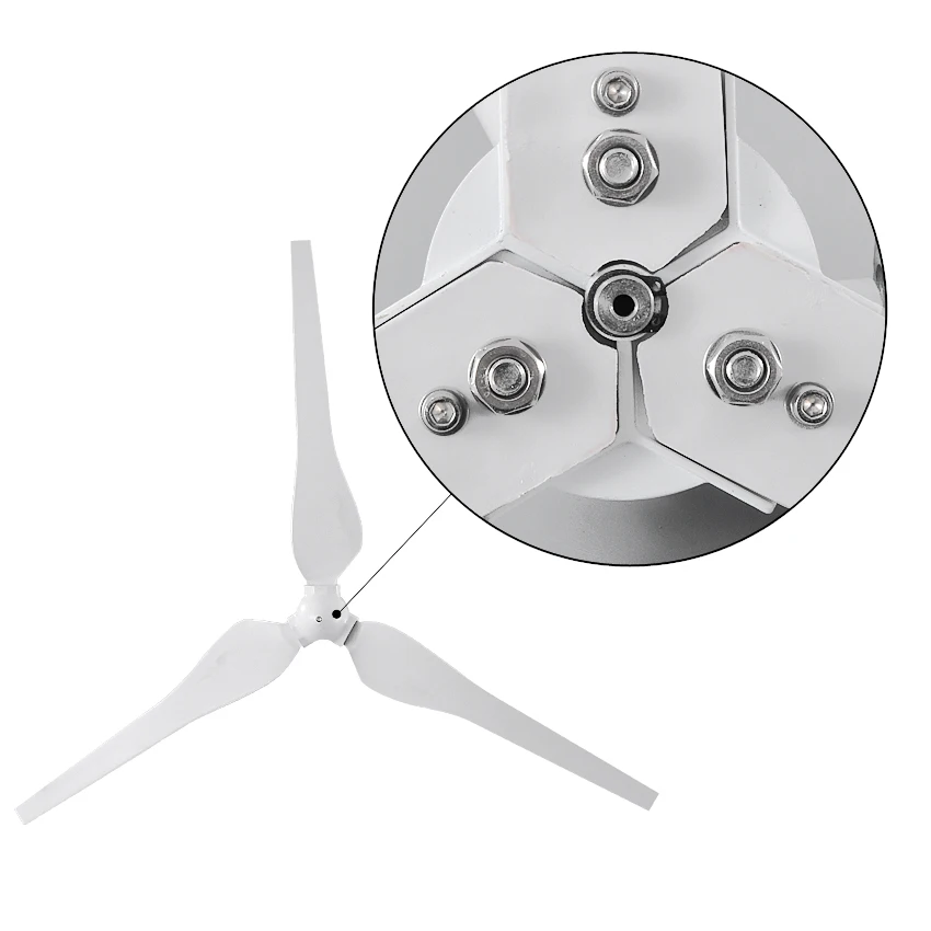 Z-100W New Arrival Small wind turbine , 12/24V Option Wind Generator , 100W Wind power Generator 860r / m speed 3 pieces leaves