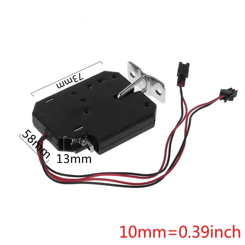 Magnetic Latch Door Lock Electric Drop Bolt Picks Auto DC 12V 2A Solenoid Induction Access Control File Case Cabinet Drawer Lock