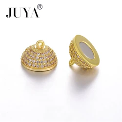 2 Pcs Supplies Jewelry Copper Zirconia Girl Mama Connectors For Jewelry Making Baby Foot Snowflake Pendants Ball Magnetic Charms
