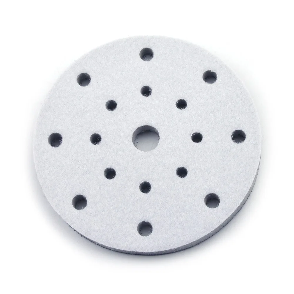 6 Inch 150mm 17-Hole High Density Hard Sponge Surface Protection Interface Pads for Sanding Pad Protector Power Tool Accessories