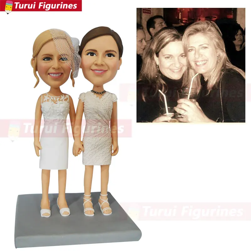 3D Sculpture From a Photo custom bobblehead dolls Custom Portraits from Photos husband and wife figurines design from photos image 3