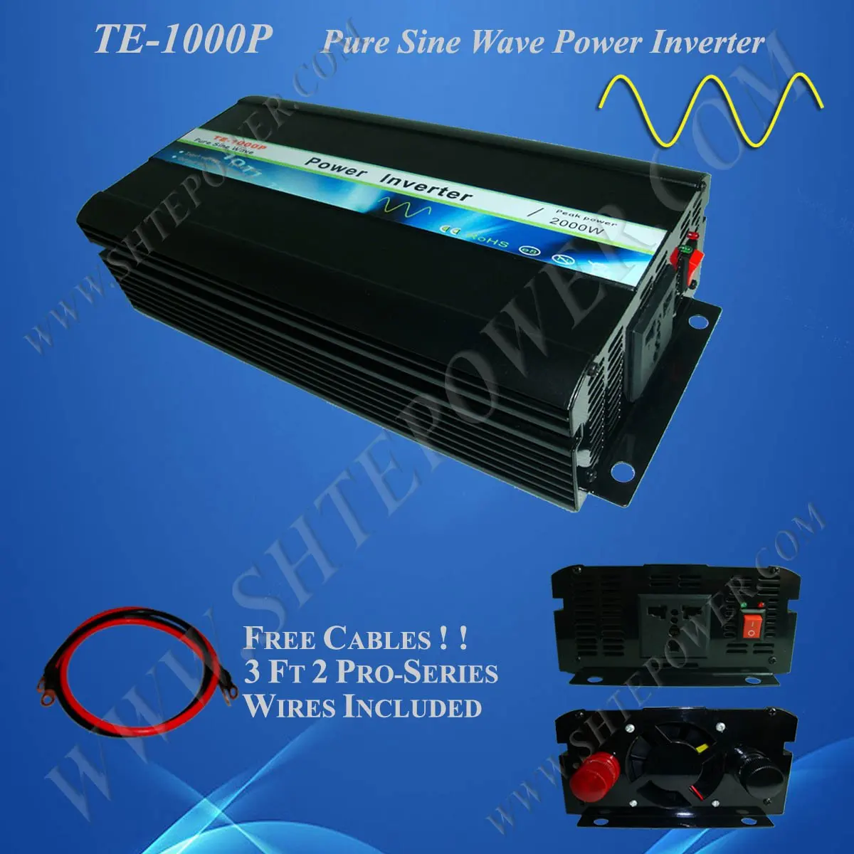 

DC12V to AC240V Pure Sine Wave 1KW Solar Off Grid Power Inverter 1kw