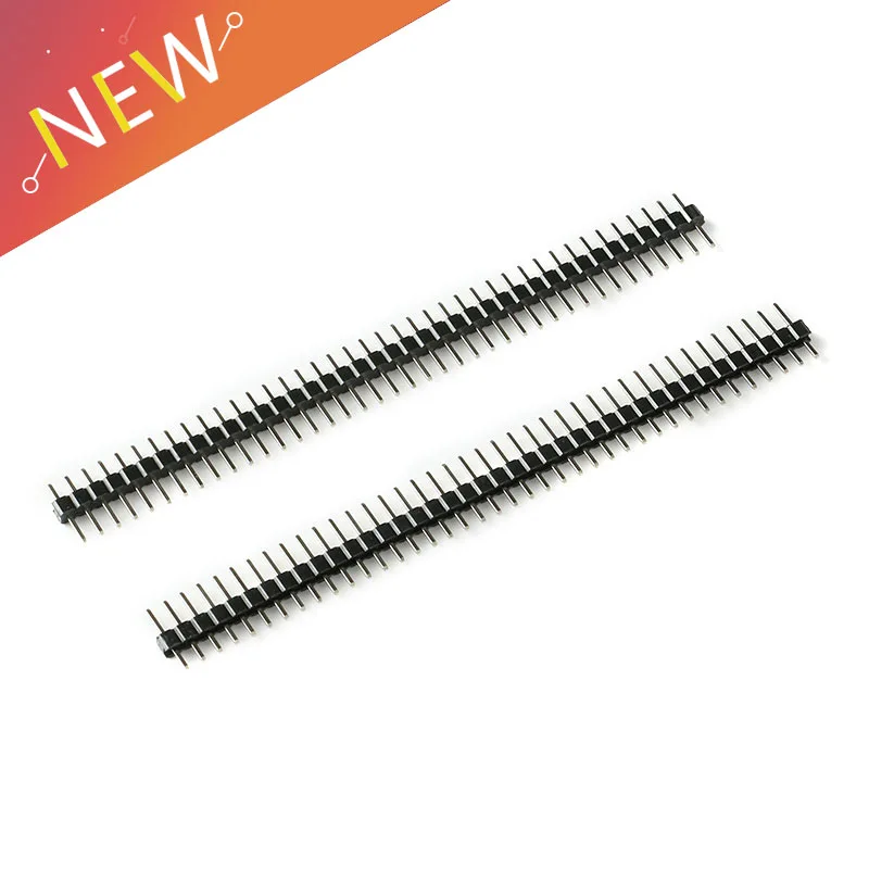 10pcs Male Single Row Pin Header Strip 2mm 40 Pin Male Single Row, pin header 2.0mm male pin header connector