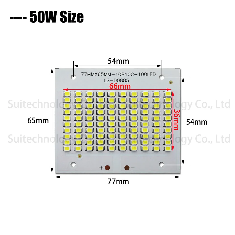 LED Floodlight 10W 20W 30W 50W 100W 150W 200W Full Power led PCB board SMD2835 For Floodlight retrofit, light source replacement