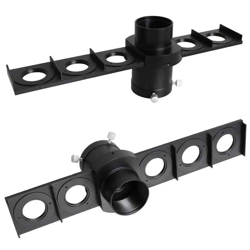 Filter Slider, with zenith, connect 2 inch, 1.25 inch filter and eyepiece wheel racks 6-Slot 2-Inch Filter Slider (Black)