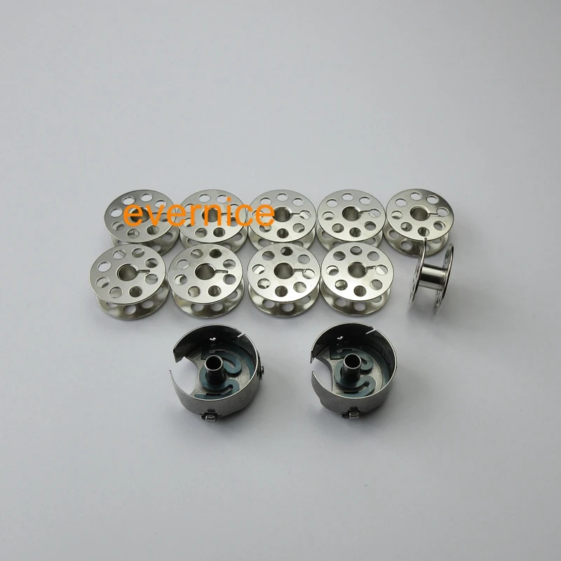 2 Bobbin Cases + 10 Bobbins for Highlead GC0318-1 0398-1 Walking Foot Machine Bobbin Case #H3100D2170,6-Bobbins #H1100E201