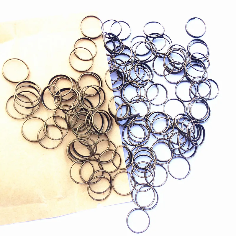 Top Quality 100pcs/lot 11mm Bronze Stainless Steel Round Jump Rings Glass Beads Lighting Accessories & Curtain Metal Connectors