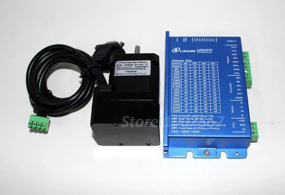 Imagem -03 - Lichuan-motor de Passo com Fases nm Nema 17 Controle de Loop Fechado Lc42h250 Servo Drive Cnc