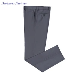 New Summer Style Men Wool Blend Grey Suit Pant Business Casual Dress Pants Thin Trousers For Man Classical Grey Pant