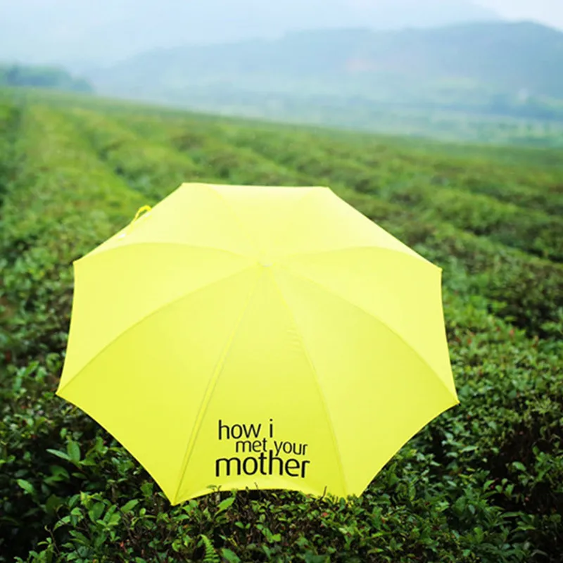 Travel Umbrella Foldable Yellow Umbrella How I Met Your Mother Women Folding Umbrellas Lightweight Sun Rain Rain Gear