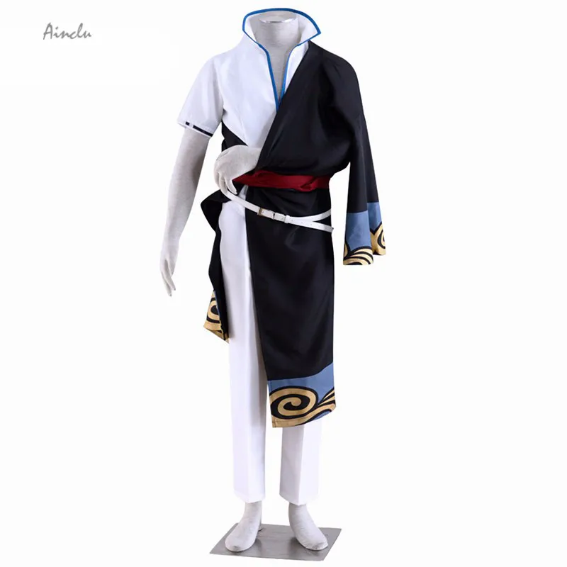 

Ainclu Free Shipping New Gintama Sakata Gintoki Cosplay Costume For Halloween Men Costume