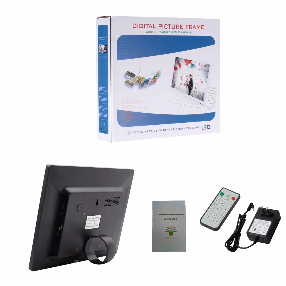 Система Android, 12 дюймов, 16 х9, Wi-Fi, 6,0 дюйма, 8 Гб памяти, поддержка мыши, Бесплатная загрузка, установка приложения, программное обеспечение, цифровая фоторамка, видеоплеер