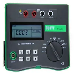 Digital Microhmmeter Resistance Tester 100 u-200k ohm With Temperature Compensation