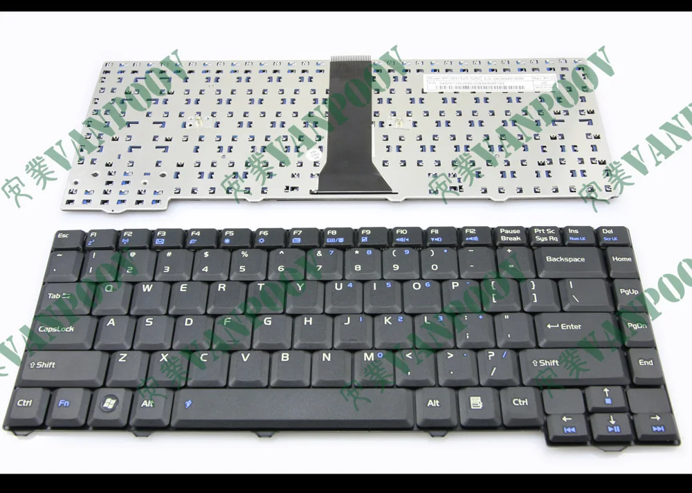 

Genuine New Laptop keyboard for Asus F2 F3 (24 Pin) Series Black US English version - MP-06916SU-5282