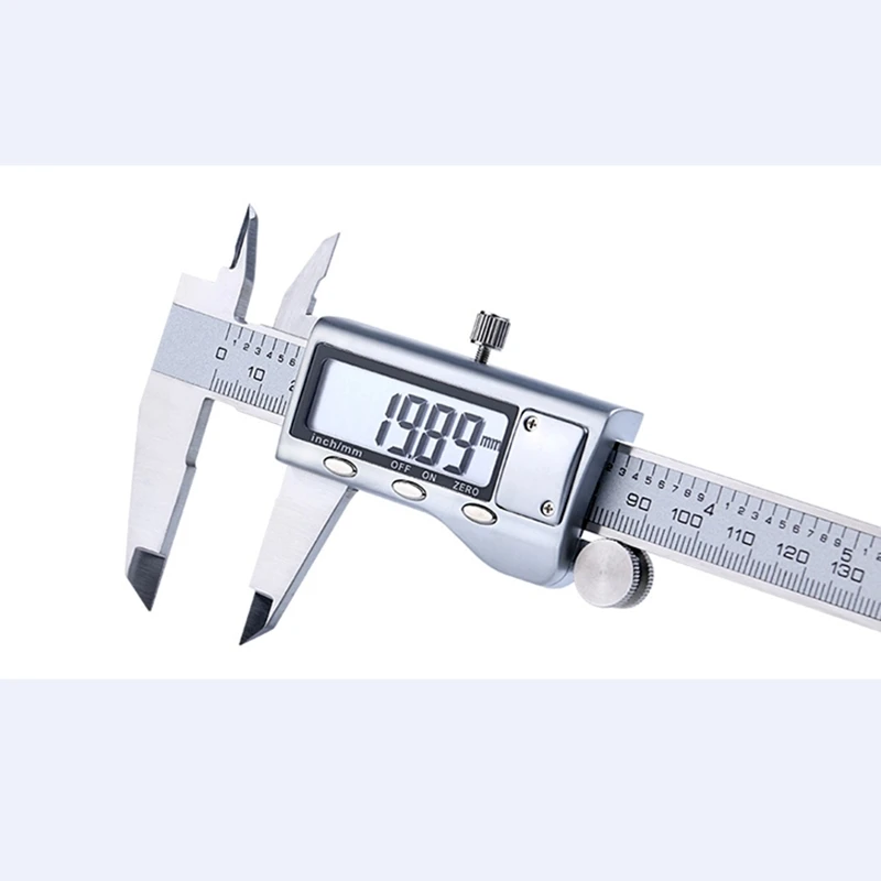 12 Inch LCD Digital Metal Vernier Caliper 0-300mm Stainless Steel Ruler 0.01mm Precision Electronic Inside Micrometer Gauge Tool