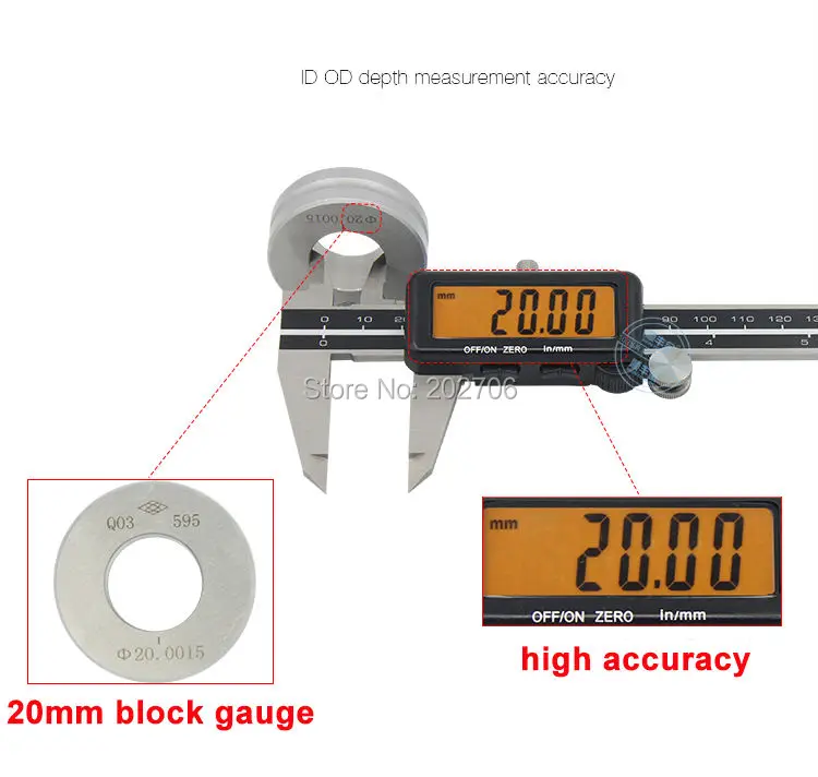 150mm 6 \'\'pum Full Screen LCD Digital Caliper HD Full Screen Full Metal elettronico corsoio calibro micrometro strumento di misurazione