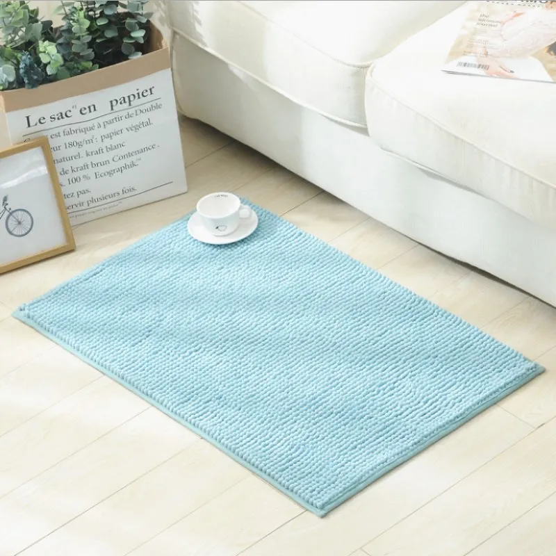 Home Entrance Door Carpet Bathroom Floor Mats Bathroom Mat Chenille Short hair Absorbent Bathroom Moisture-proof Mat