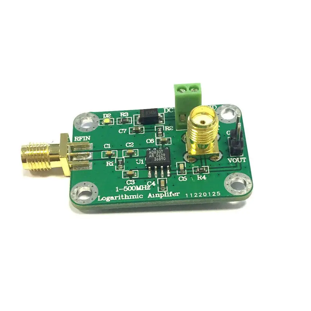 

AD8307 1MHz -500MHz Broadband RF detector RF power meter Field strength meter for Ham Radio amplifier