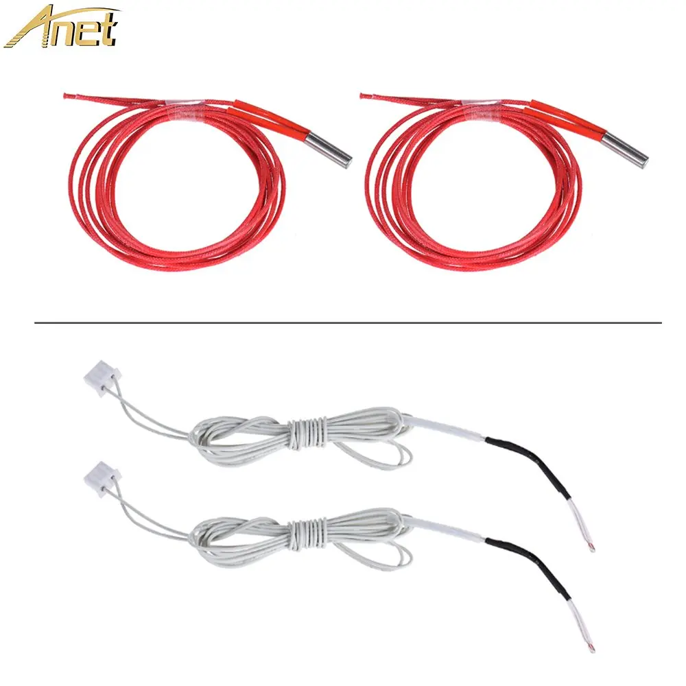 

Anet 12V 24V 40W Ceramic Cartridge Heater + 3950 100K NTC Thermistor for a6 a8 e10 e12 hotend heatbed extruder 3D Printer parts