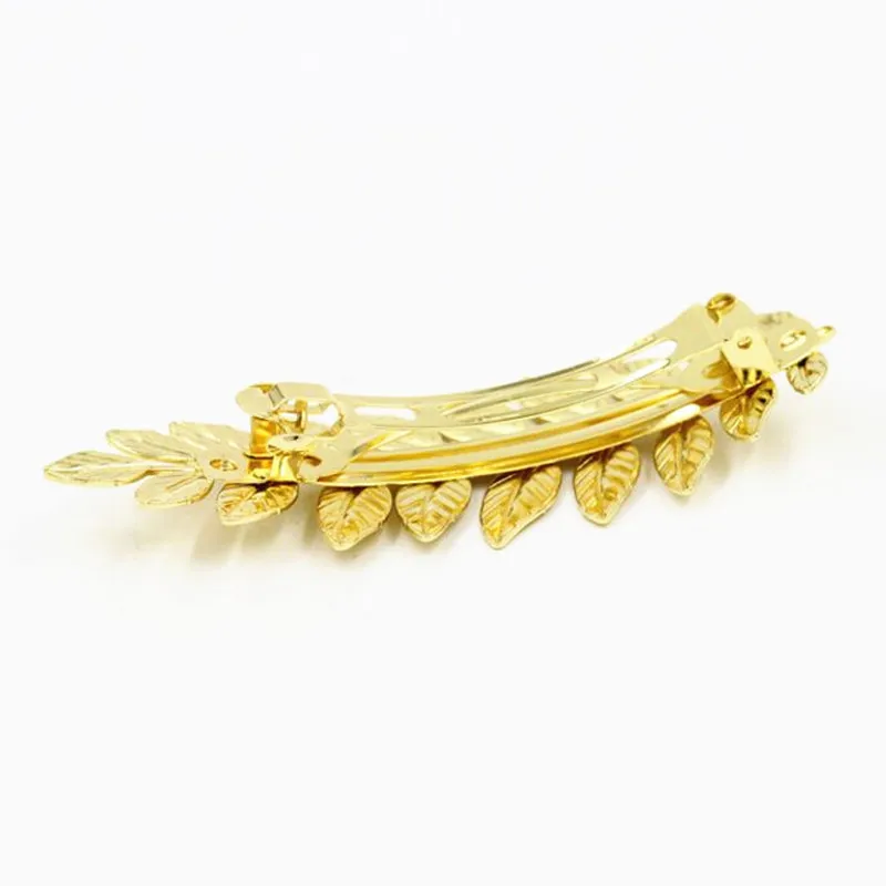 HM127 Fashion Leaf Design Metal Women Hair Clip Cute Jewelry Wholesale