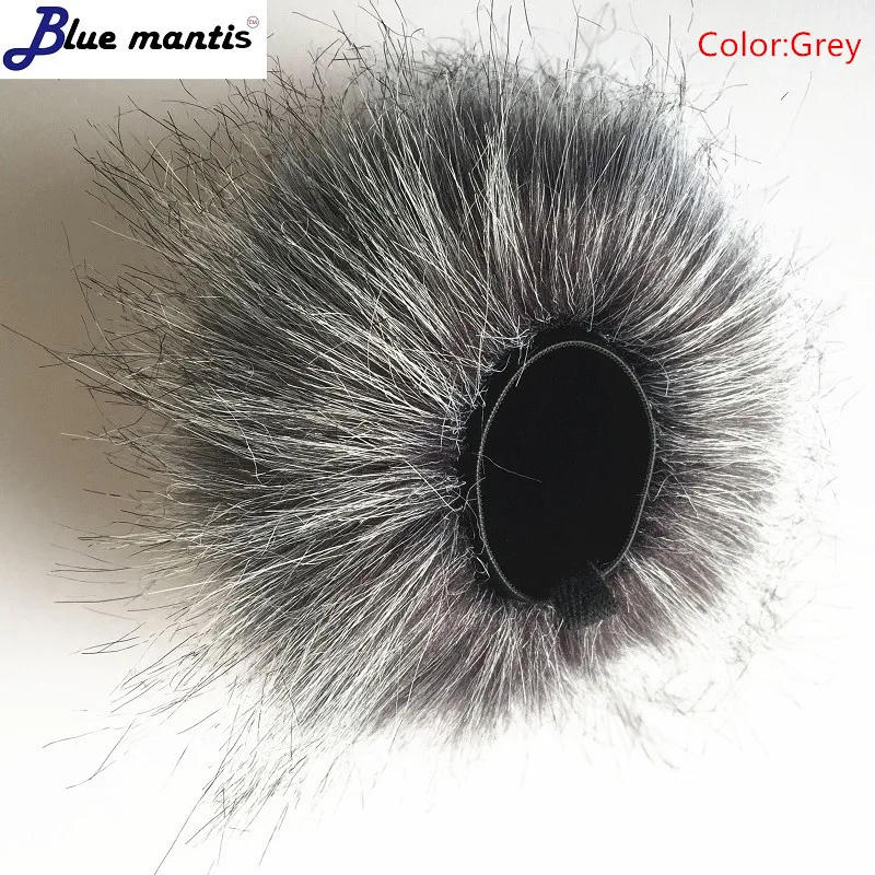 Cubierta de micrófono de viento Artificial para exteriores, parabrisas de Muff para SONY PCM-D10, gato muerto, Mantis azul