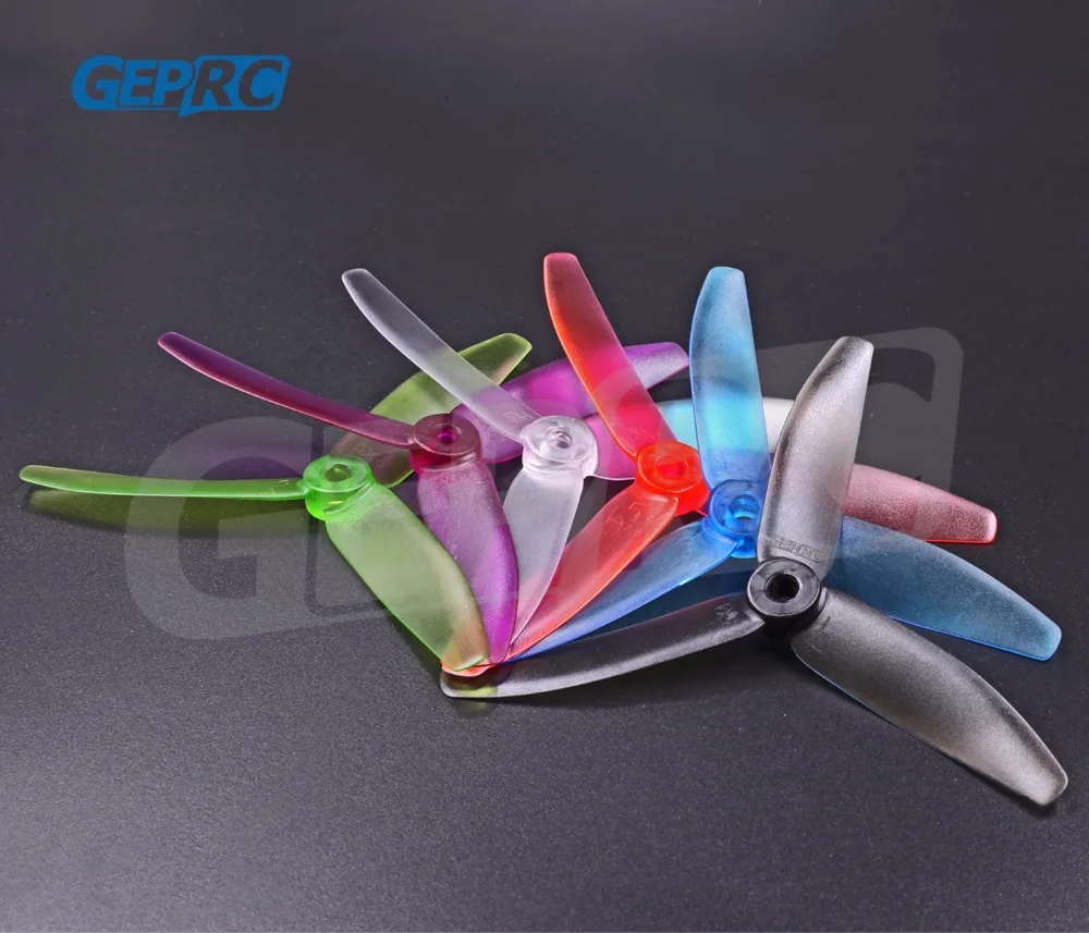 10 pairs GEP-Prop 5040 Clearly colorful three blade propeller for FPV Dualcopter