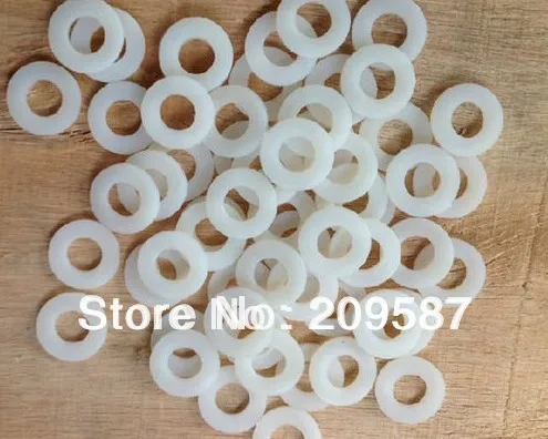 

500pcs Nylon Flat Washer M10 (ID) x 20 (OD) x 2mm Thick