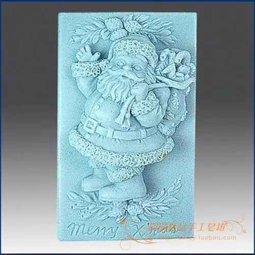 Father Christmas Silicone Soap mold Handmade 3d silicone mould DIY Craft molds S124