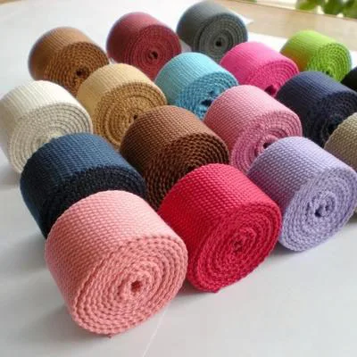 

50 yards/lot 3.2cm width high quality soft DIY dog collar sewing Polyester Cotton plain weave ribbon pure thick webbing 72color