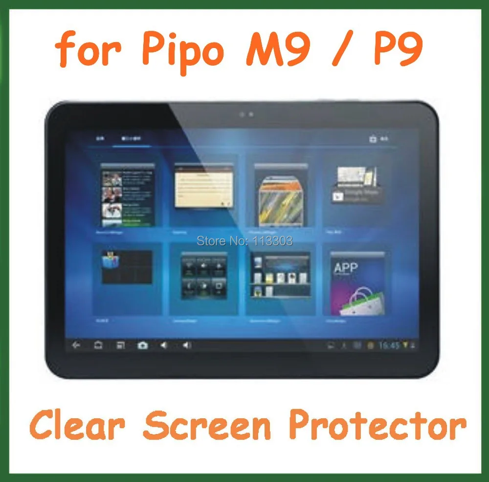 Protecteur d'écran transparent 5 pièces | Film de protection, pour tablette PC 10.1 pouces, sans emballage de détail, dimensions 24x16mm, Pipo P9 M9 3G M9 pro, 3G