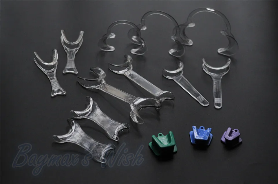 

11pcs Dental Intraoral Oral Cheek Lip Retractor Openers & 3Pcs Silicone Mouth Prop High Quality