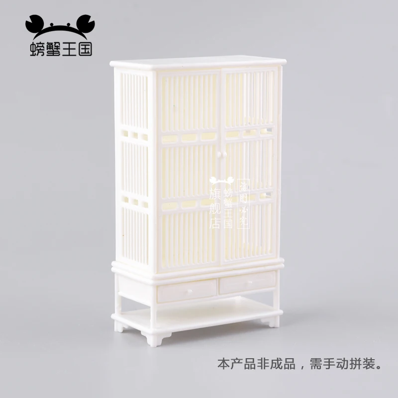 5 Stuks 1/25 Miniatuur Kast Plastic Kast Boekenplank Poppenhuis Meubels Interieur Scène Decoratie Poppenhuis Accessoires