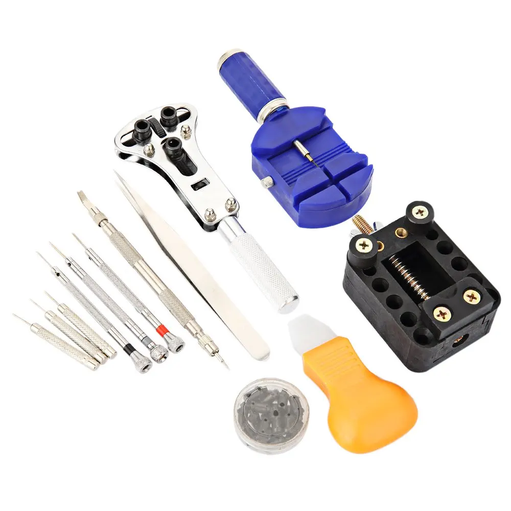 13Pcs/Set Wristwatch Repair Tool Watch DIY Kit Screwdrivers Case Opener Tweezer Band Link Remover Watchmaker Dedicated Device