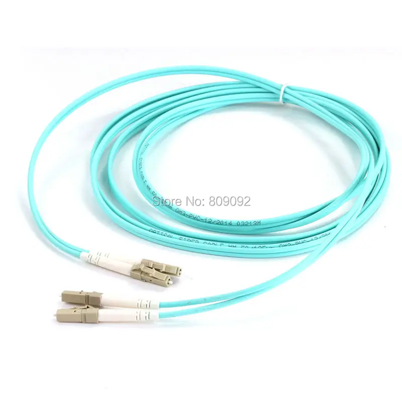 High Speed 3M/5M/10M LC-LC DUPLEX Multimode 10 GIGABIT 50/125 MULTIMODE FIBER OPTIC CABLE OM3/OM4 PATCH CORD Jumper Cable