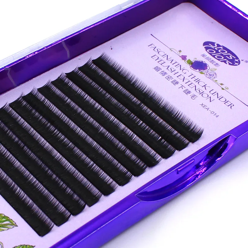 Professional individual Imitate Mink Lower Eyelashes 0.07mm 4mm Natural Under Low Lash Extension Makeup
