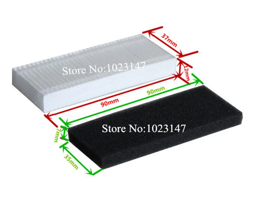 Фильтры НЕРА для пылесоса Ecovacs Deebot Dibea CEN630 CEN630 D66 D68 D73 D77 620 710 irobotic, 3 комплекта