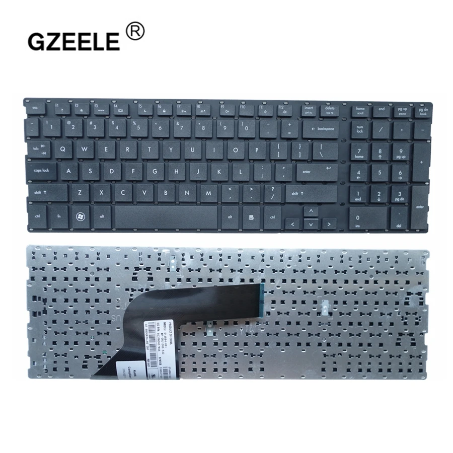 GZEELE NEW English keyboard For HP Probook 4510 4710 4510S 4515S 4710S 4750S US layout laptop keyboard black notebook replace