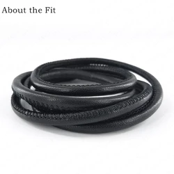 Sutural Sheep Skin Stitched Lamb Leather Cord Cotton Core Rope Bracelet Jewelry Crafted Costume Belt Home Decoration Improvement