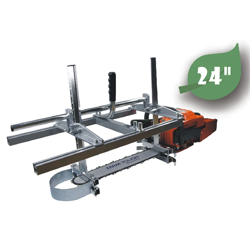 Farmertec Made 24 Inch Portable Chainsaw Mill Planking Milling From 14'' to 24'' Guide Bar Chainsaws Chain saw